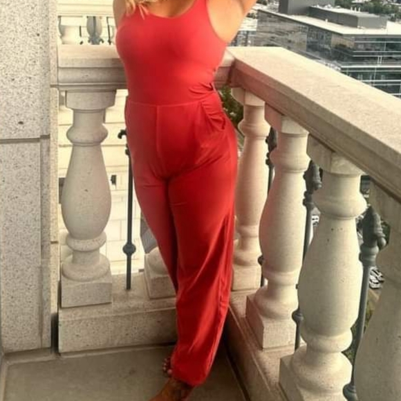 Zyia Active Pacific Blue Hermosa Jumpsuit NWOT Size L - Picture 8 of 8